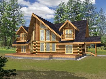 Waterfront Home, Rear, 012L-0049