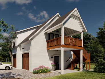 Carriage House Plan, Right, 049G-0006