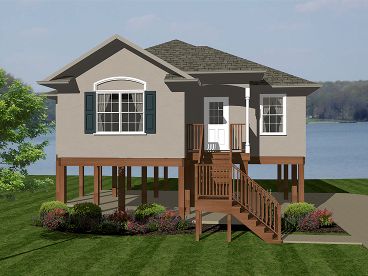 Waterfront House Plan, 004H-0104