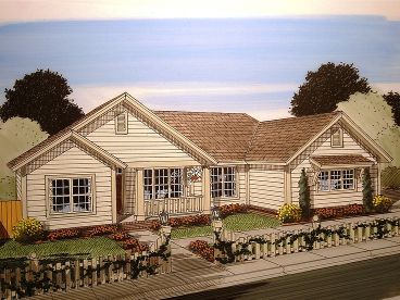 Small Ranch House Plan, 059H-0156