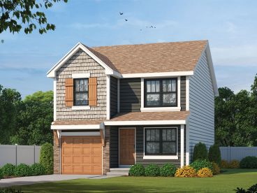 Narrow Lot House Plan, 031H-0422