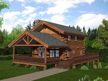 Log Home Plan, 012L-0078