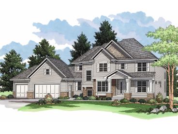 Two-Story House Plan, 023H-0135