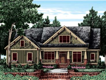 Craftsman House Plan, 086H-0002