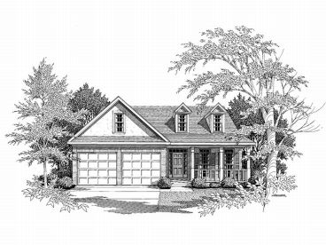 Ranch Home Design, 019H-0049