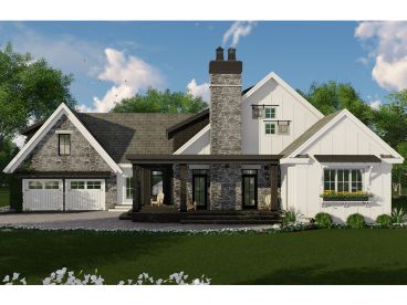 Country Ranch House Plan, 023H-0198