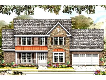 Two-Story House Plan, 061H-0176