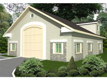 Garage Apartment Plan, 012G-0039