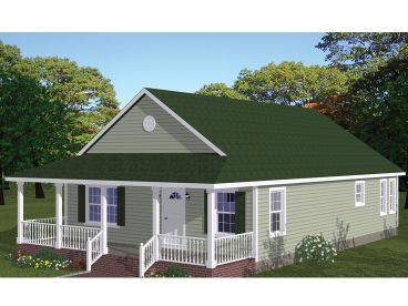Narrow Lot House Plan, 078H-0075