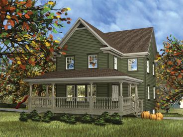 Small Country House Plan, 072H-0134