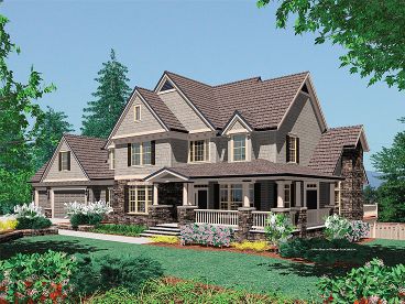 Country Craftsman Home, 034H-0216