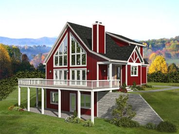 Mountain House Plan, 062H-0350