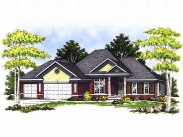 One-Story House Plan, 020H-0064