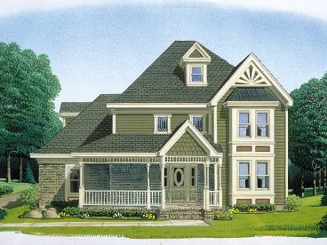 Country Victorian House, 054H-0124