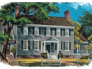Colonial Home Plan, 063H-0038