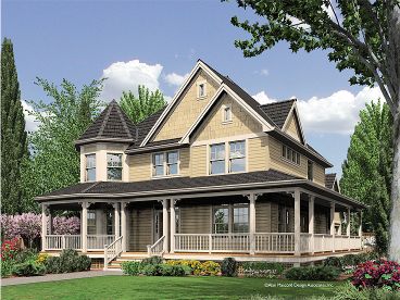Country Victorian House, 034H-0208