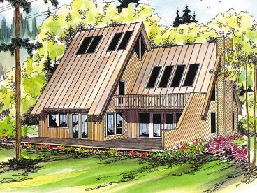 A-Frame House Plan, 051H-0006