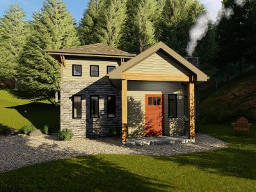 Cottage House Plan, 050H-0145