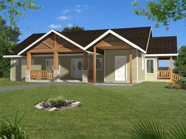 Craftsman House Plan, 012H-0174