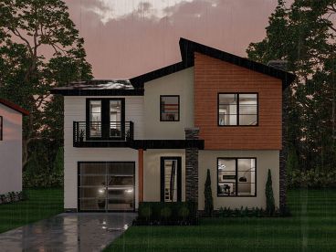 Narrow Lot House Plan, 050H-0448