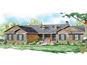 Traditional Ranch House, 051H-0047