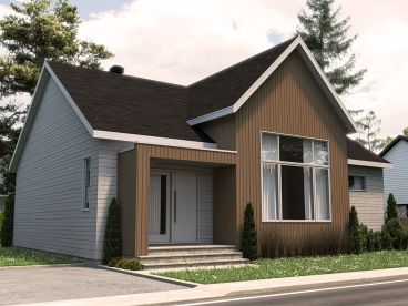 Narrow Lot House Plan, 027H-0543