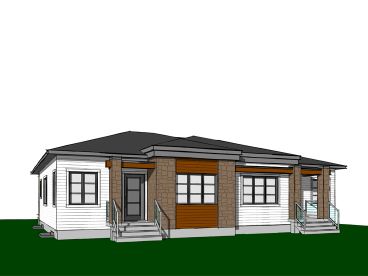 Duplex House Plan, 027M-0078