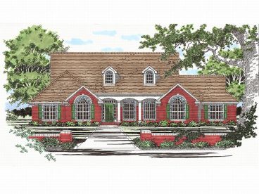 Traditional Home Plan, 036H-0007