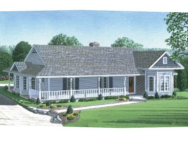 Country Home Plan, 054H-0104