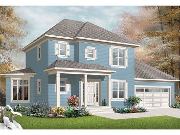 Two-Story House Plan, 027H-0171