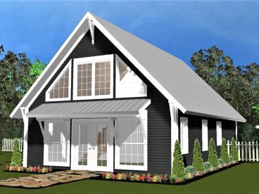 Vacation Cabin Plan, 059H-0253