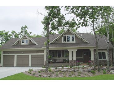 Country Craftsman Home, 022H-0101