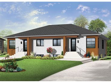 Duplex Home Plan, 027M-0062