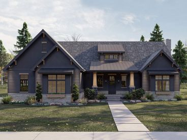 Craftsman House Plan, 050H-0490