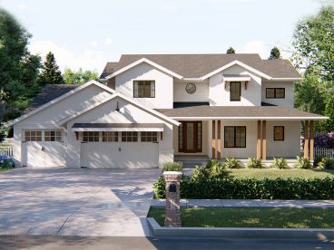 Two-Story House Plan, 050H-0180