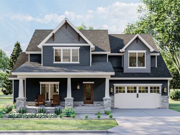 Two-Story House Plan, 050H-0347