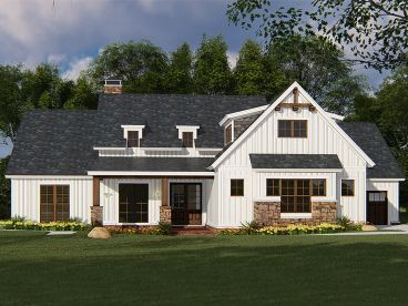 Country Ranch Home Plan, 074H-0113
