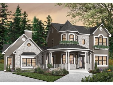 Two-Story House Plan, 027H-0061
