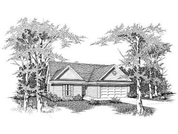 One-Story Home Design, 061H-0018