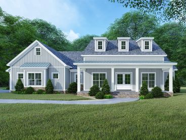 Country Ranch House Plan, 074H-0097