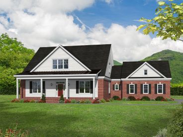 Country Ranch House Plan, 062H-0196