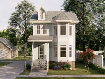 Narrow Lot House Plan, 050H-0222