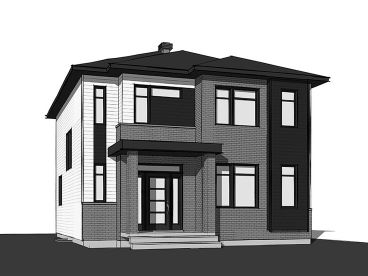 Two-Story House Plan, 027H-0447