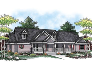 Country Home Plan, 020H-0190