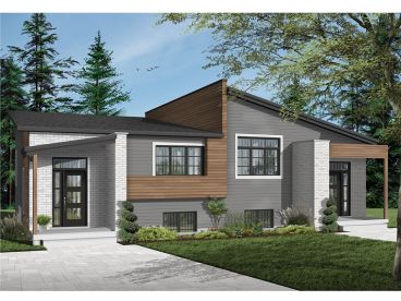 Duplex House Plan, 027M-0074
