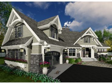 Craftsman House Plan, 023H-0193