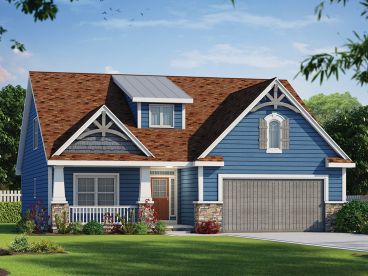 Craftsman House Plan, 031H-0398