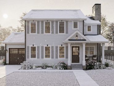 Colonial House Plan, 050H-0518