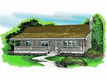 Ranch House Plan, 032H-0075