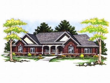 One-Story House Plan, 020H-0071